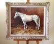Caballo arabe blanco de G. Trincot